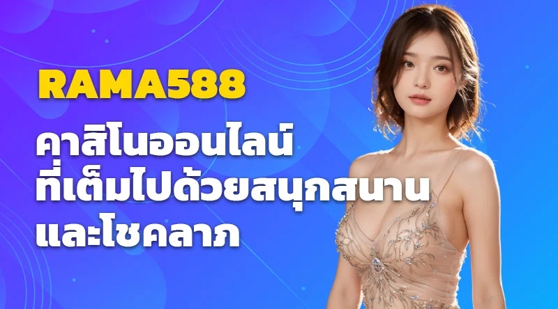 RAMA588 คาสิโนออนไลน์ที่เต็มไปด้วยสนุกสนานและโชคลาภ